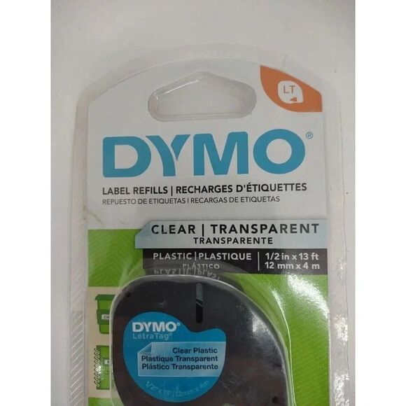 Dymo Clear Letra Tag Labels Model# 16952 New - Picture 3 of 9